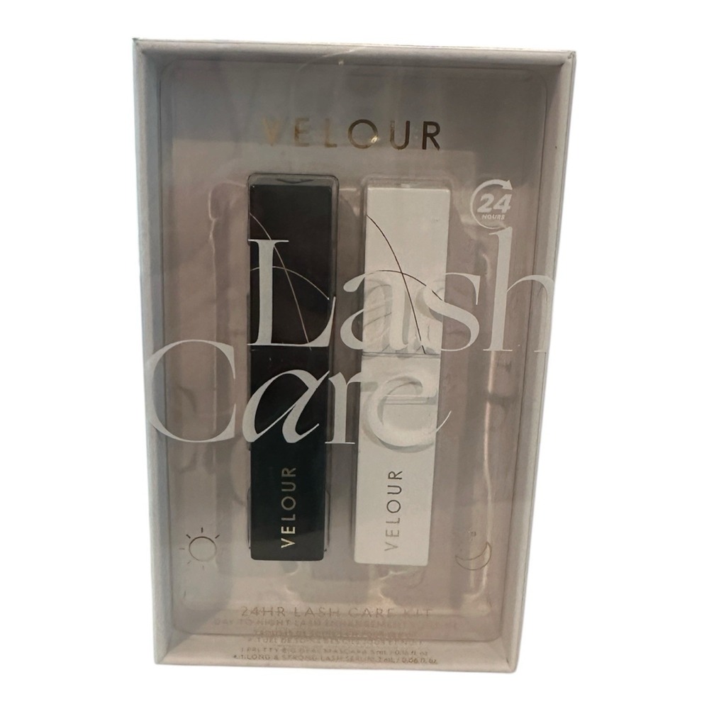 Velour 24HR Lash Care Kit Lash Long & Strong Serum & Pretty Big Deal Mascara NIB